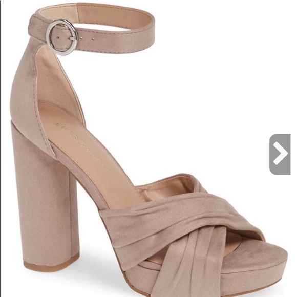 BCBGeneration Womens Flora Dream Fabric Open Toe Casual Ankle, Taupe, Size 10M - Picture 2 of 9